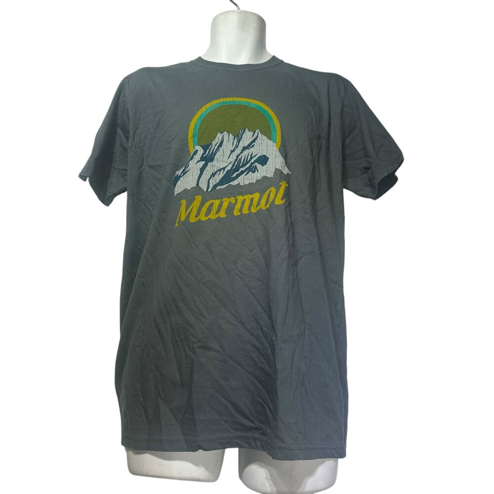 Marmot Mountain Works pike peaks Gray short sleeve T-shirt Size M